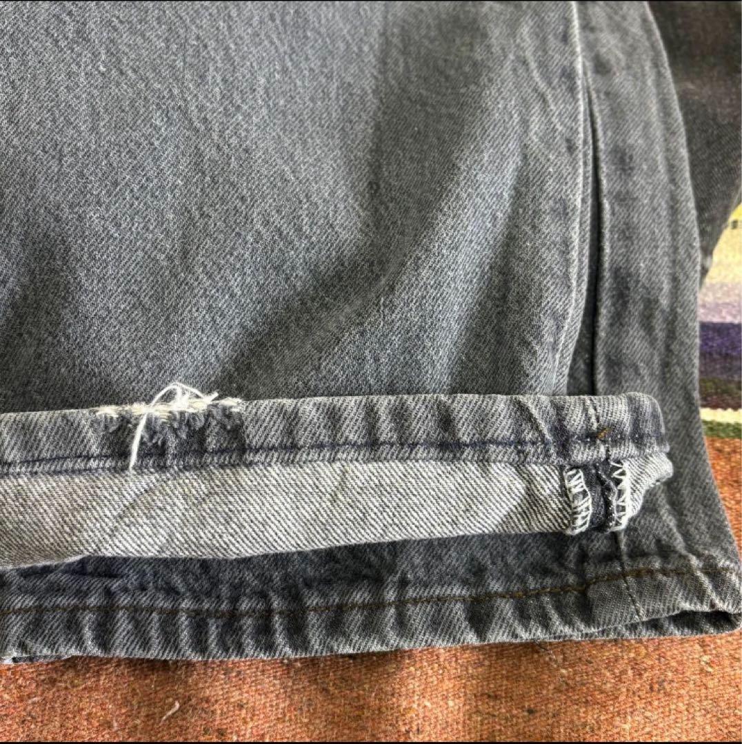 80s USA製 Levi’s 501-0658 ブラックデニム 先染め W34