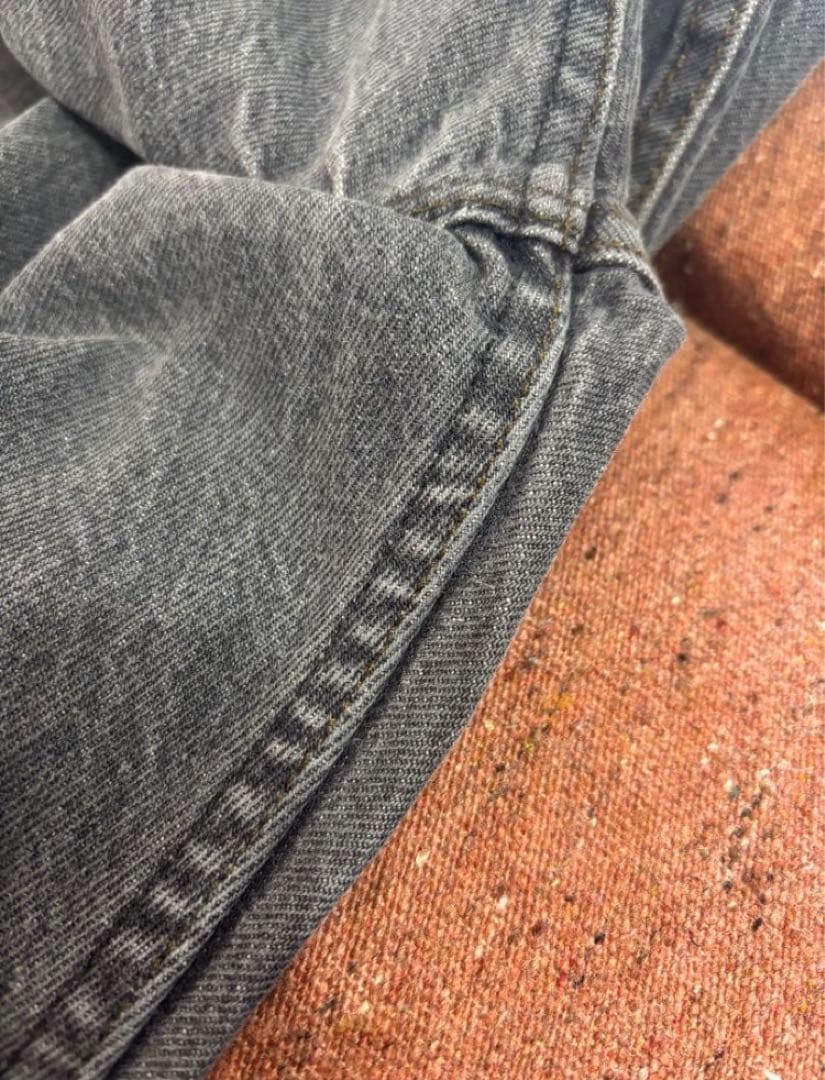 80s USA製 Levi’s 501-0658 ブラックデニム 先染め W34