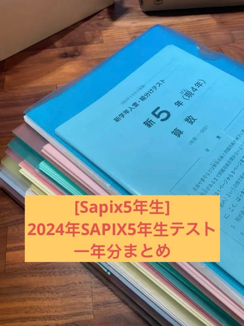 [Sapix5年生] 2024年SAPIX5年生テストまとめ