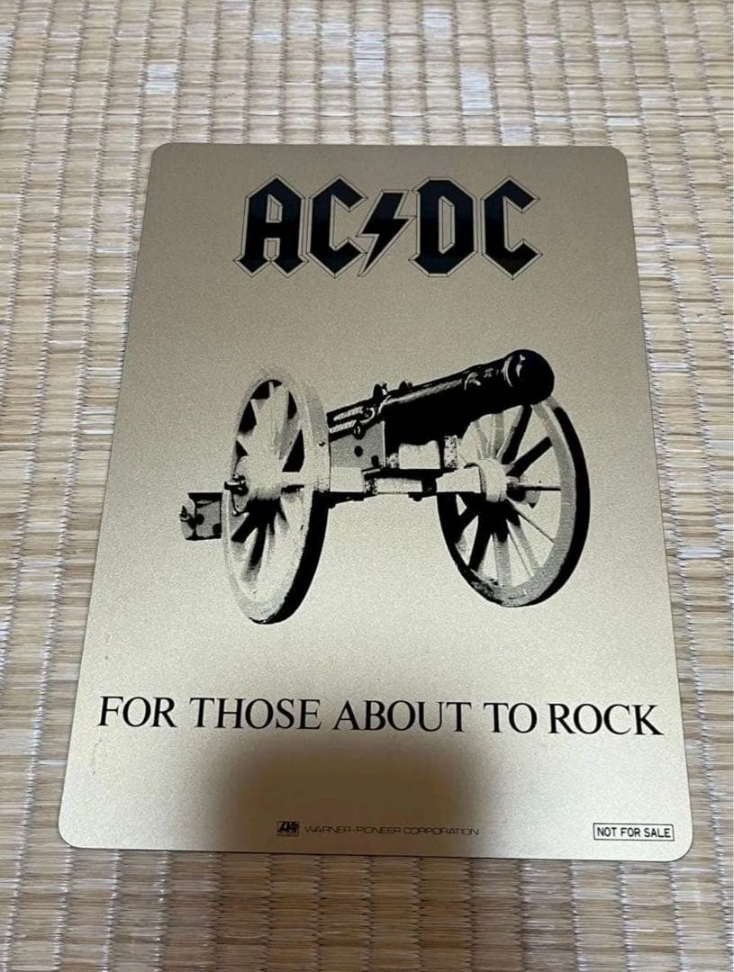 AC/DC 悪魔の招待状　レコード　販促品　プロモ下敷き