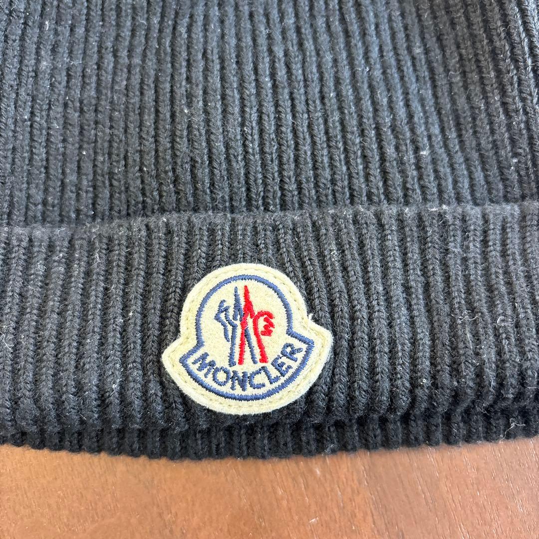 【再最終値下】MONCLER モンクレール　ニット帽【ブラック】